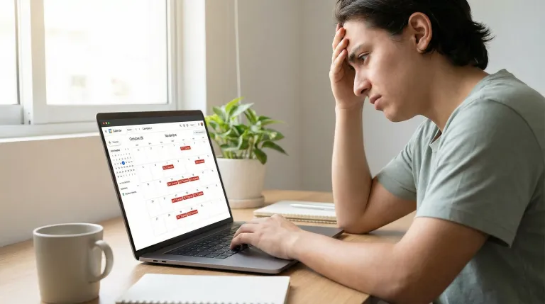 Calendario con meses marcados representando la espera para el examen práctico de conducir de la DGT